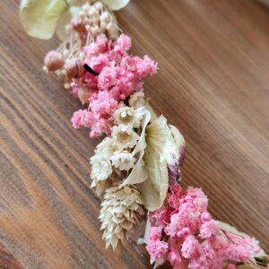 Couronnes de Cheveux en Fleurs Séchées