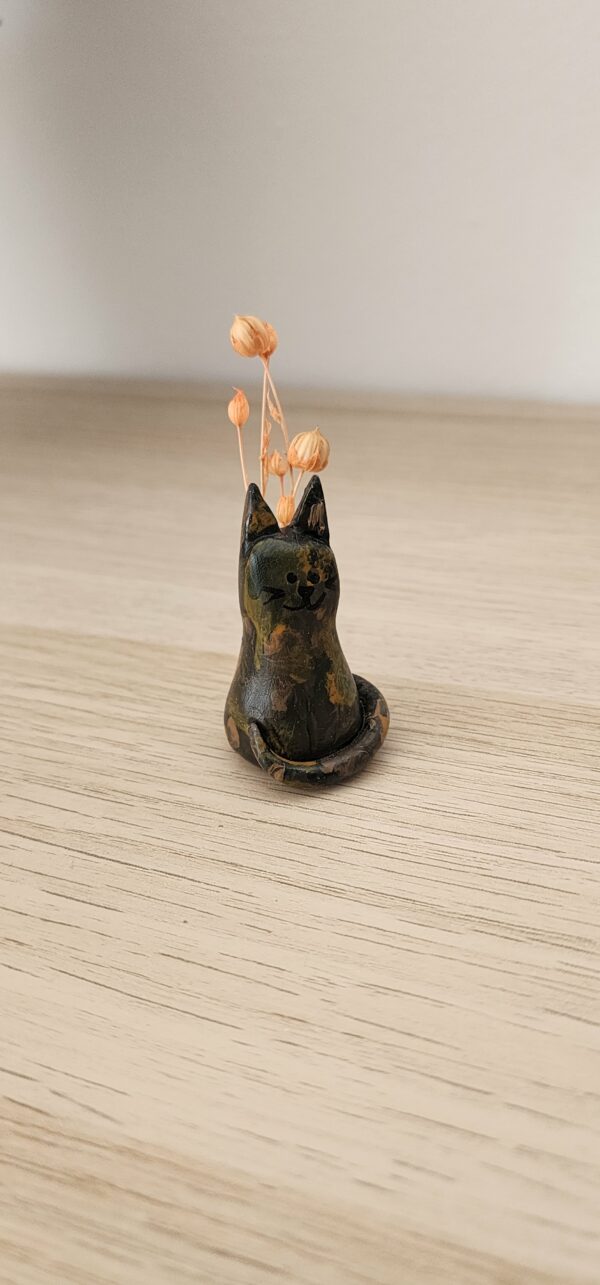 Chats Fleuris S – Décorations florales artisanales – Image 4