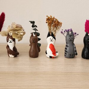 Chats Fleuris M – Objets déco en fleurs séchées