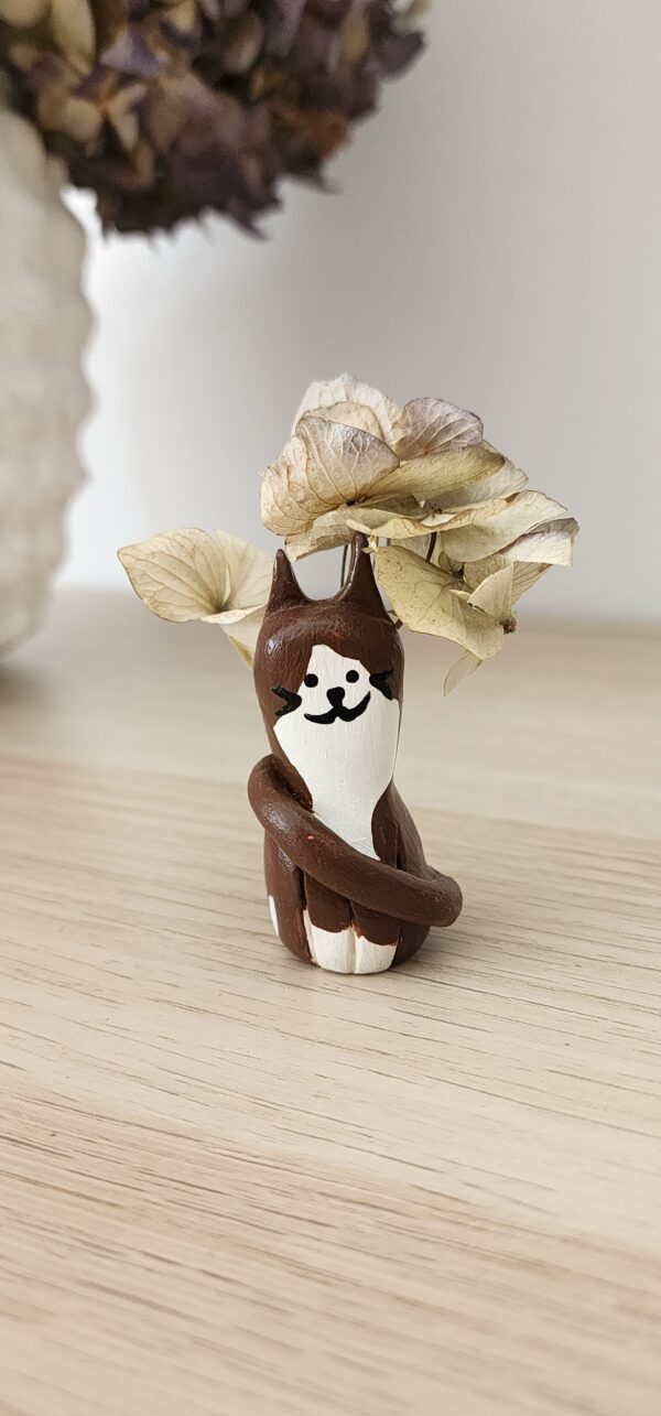Chats Fleuris M – Objets déco en fleurs séchées – Image 4